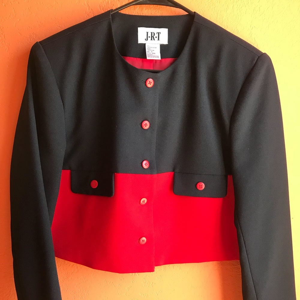Vintage JRT black and red jacket ❤️🖤